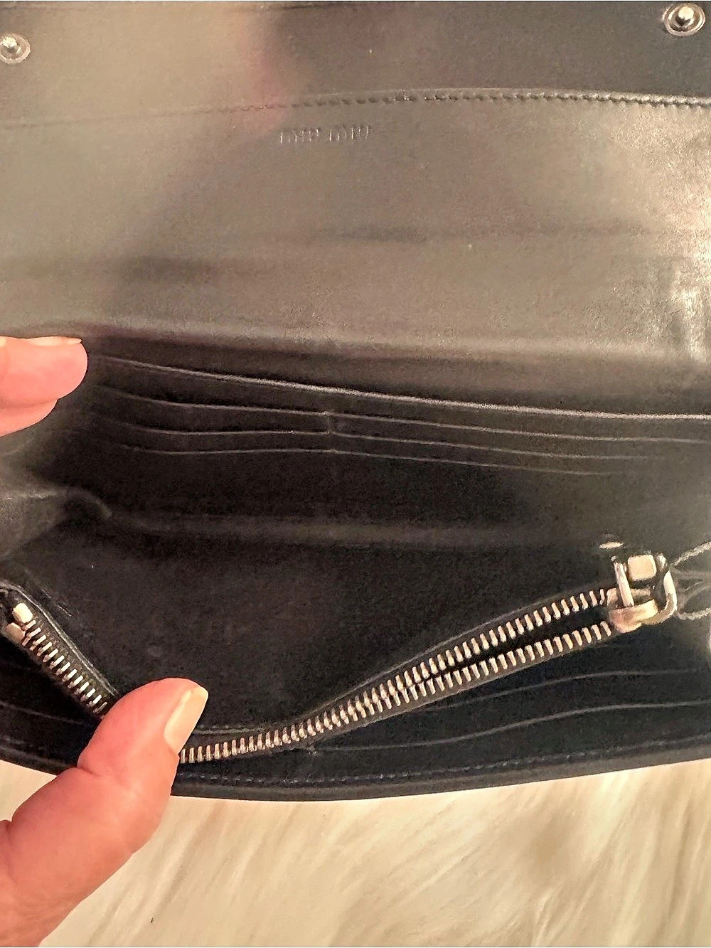 Miu Miu Black Studded leather Wallet - Picture 13 of 16